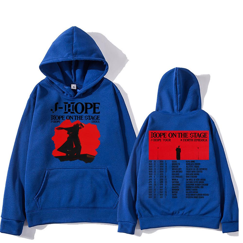 Kpop J-Hope New Hoodies J-Hope Hope On The Stage Tour 2025 Sweatshirts Unisex Casual Clothing Hip Hop Fashion Aesthetic Pullover