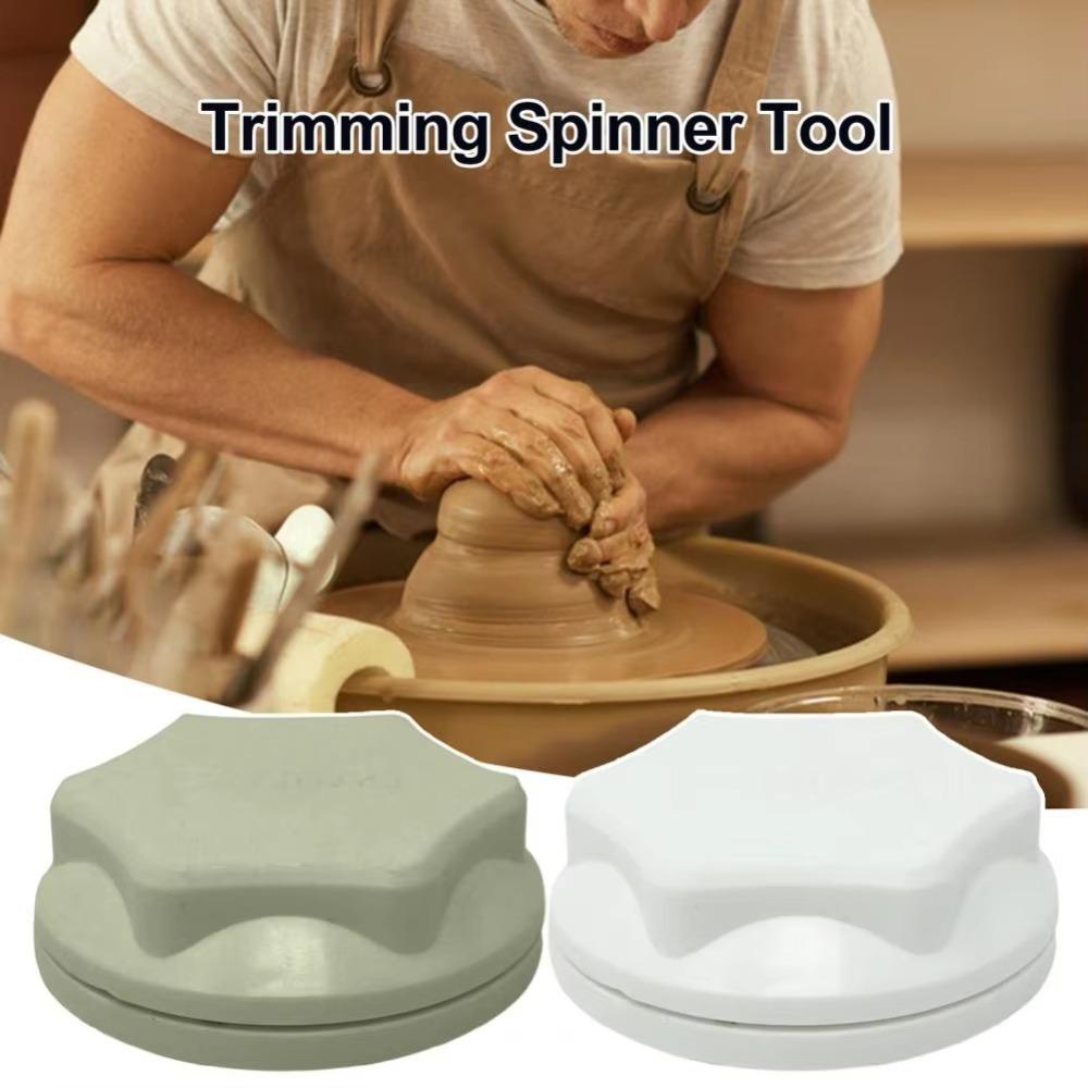 Portable Ceramic Clay Trimming Spinner Potters Rotary Disc Wheel  Potters and Clay Artists