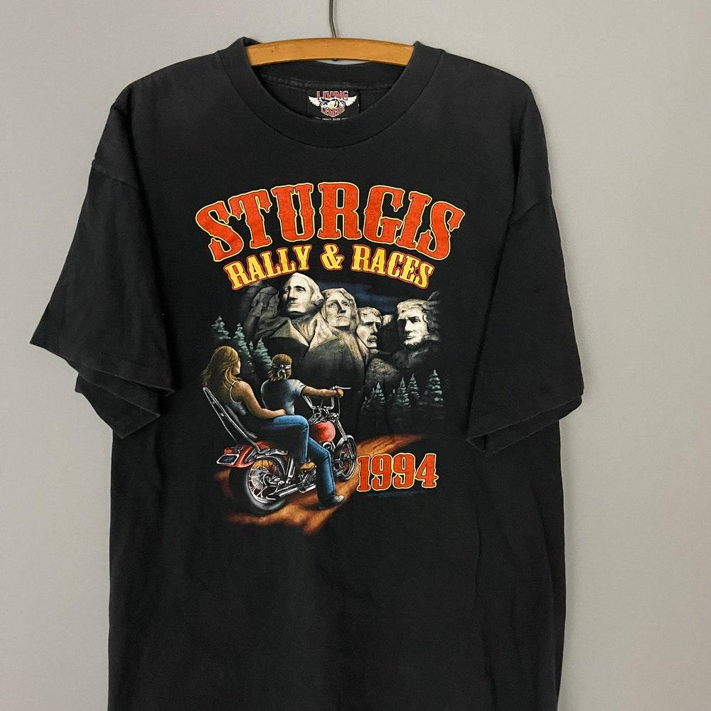 Sturgis Rally 90s motorcycle T-shirt, vintage biker shirt