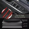 For Honda Accord 13-17 4x Carbon Fiber Color Car Door Armrest Door Window Lift Panel Decorate Cover Trim