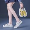 White Shoes Leather Flat Single Shoes
