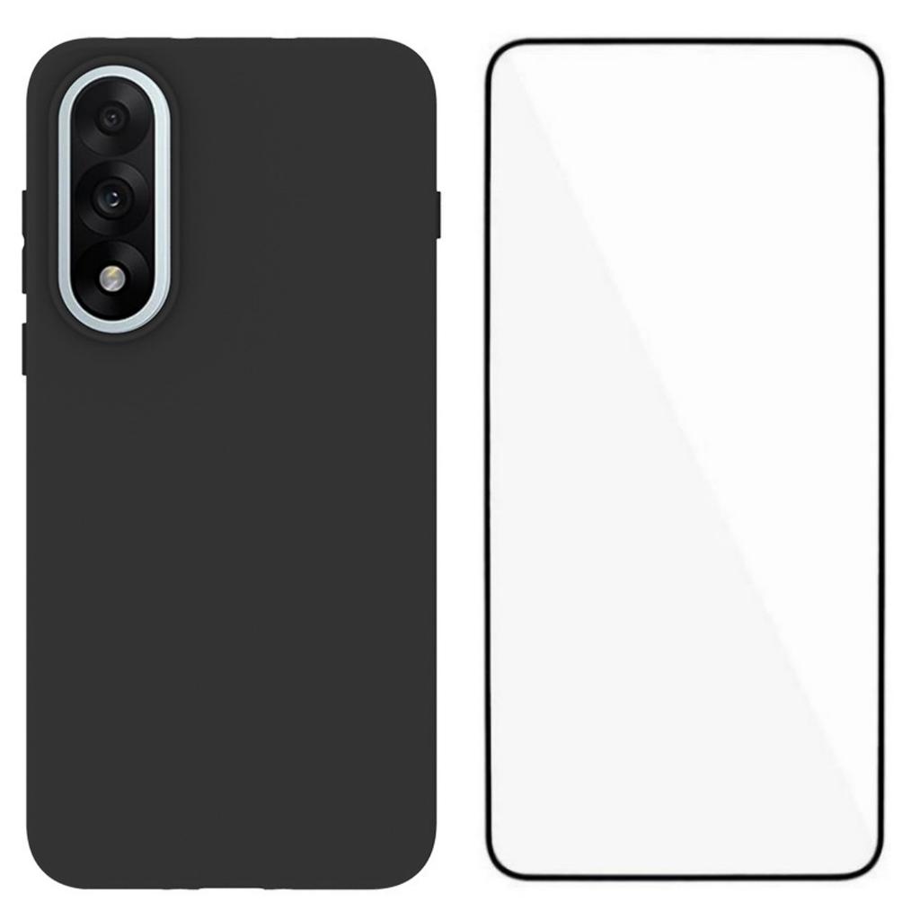 For OnePlus Nord 5 5G/Ace 5 Ultra 5G TPU Case WANLONFENG MS Series Matte Back Cover with Tempered Glass (Big Hole Lens)