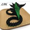 Художественный ornament-модель змеи, Позабельная 3D-печатная фигурка с подвижными суставами, Декорация с черной водой, Гибкие позы, Животное в темной тематике
