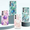 Для серии Samsung Galaxy, для S20, S21, S22, S23, A13, A14, M11, M31, M51, Note 20... Ультратонкий мягкий чехол для телефона с цветным мраморным узором в форме украшения