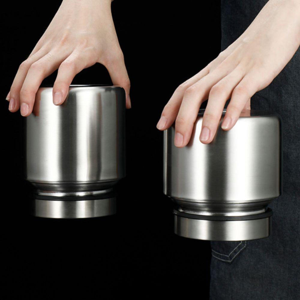 Moisture-Proof Stainless Steel Tea Canister Airtight Tea Storage Jar Sugar