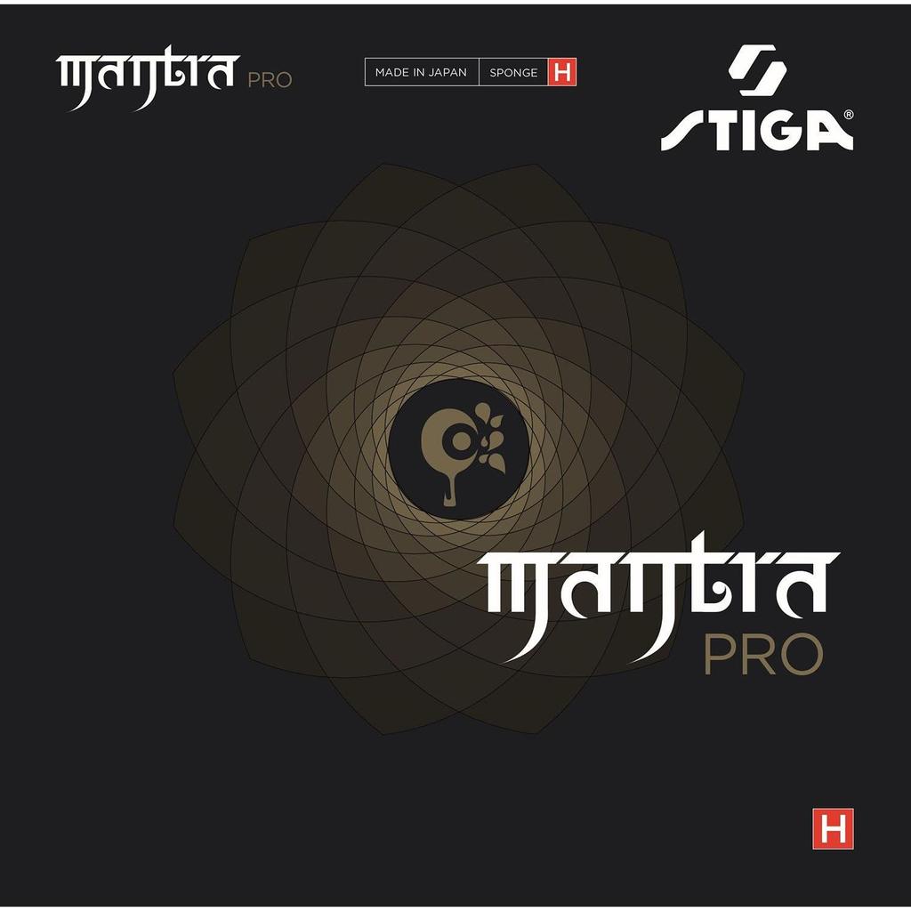 Б/у Накладка для настольного тенниса STIGA Mantra Pro H Черная Сверхтолстая Натяжение Накладки Задняя Мягкий Контроль Передняя Командная 1712150121 Черный