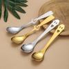 Stainless Steel Coffee Scoop Hollow Heart Smile Face Design Ice Cream Spoon Wedding Souvenir Spoon Gifts for Home Kitchen Kids