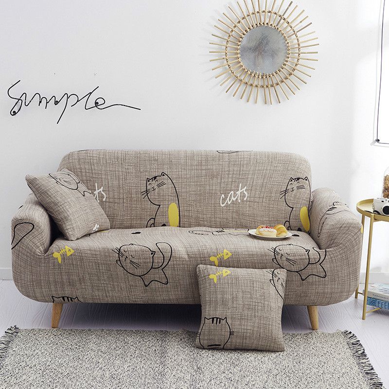 Высококачественный чехол с геометрическим цветочным узором для максимальной защиты и стиля дивана