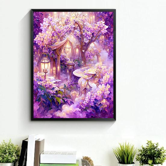 Картина со стразами 5D Пейзаж Полная дрель Блестящие стразы Красочные DIY Художественные ремесла Ручная работа Украшение стен дома Горный хрусталь Мозаика Набор для рисования