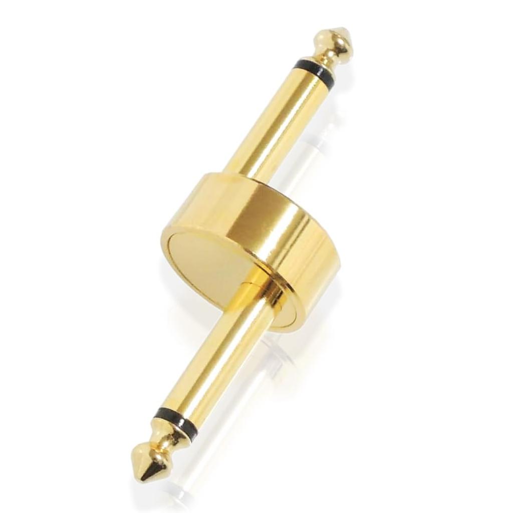 Convenient Pure Copper 6.35mm Patch Cable for Guitar, Pedal, and Effects Pedals, Gold-Plated Z-Shaped Connectors for Shielded Board Connections