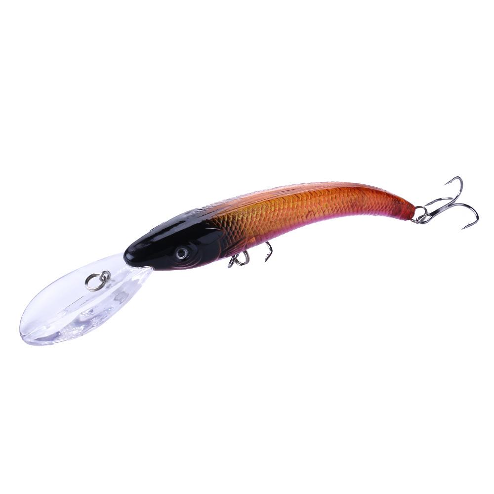 HENGJIA 1pc Minnow Fishing Lure Wobbler 3D Eyes Bionic Bass Pike Bait Fishing Tackle