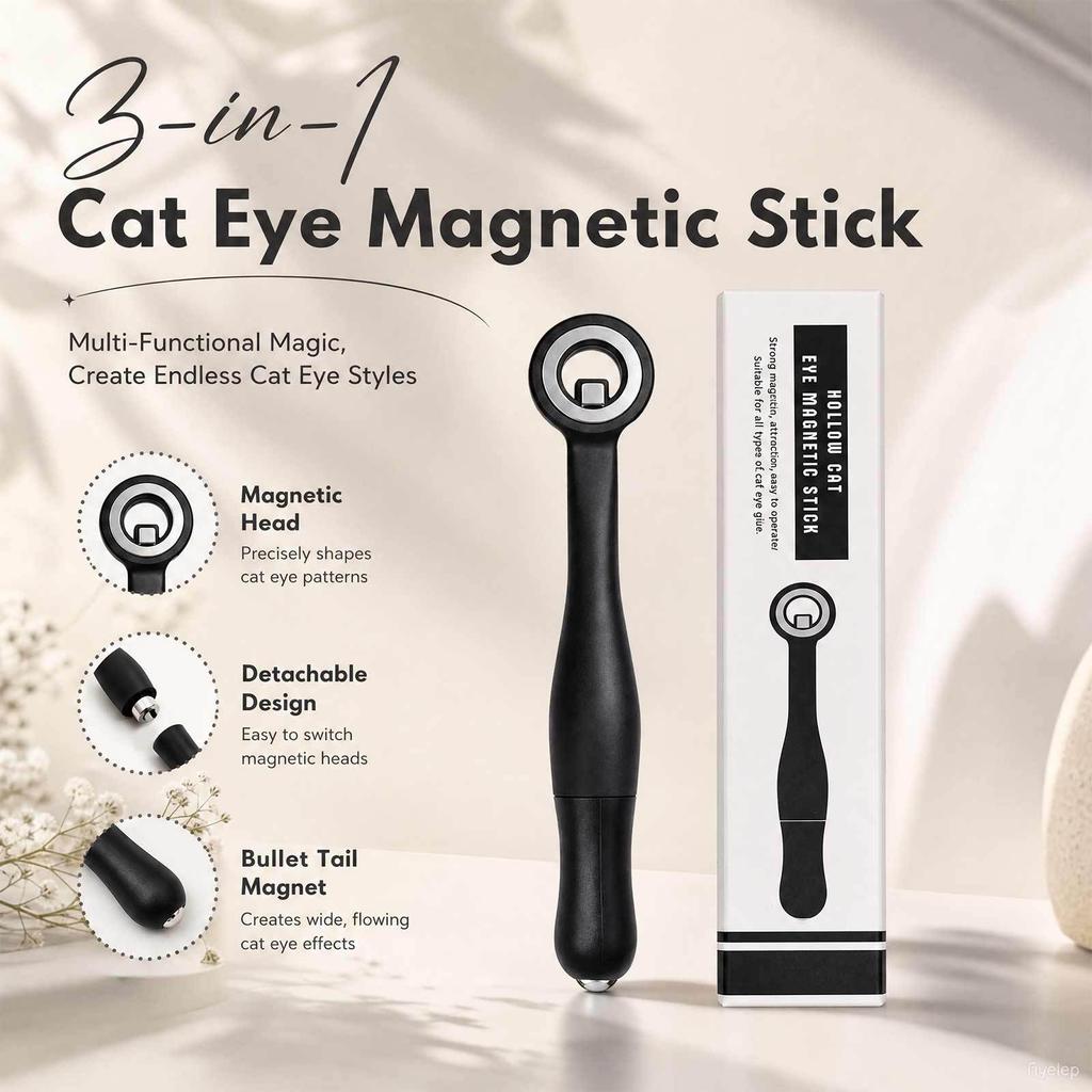 Manicure Cat Eye Magnet Gourd Stick Strong Magnetic Manicure Tool Three-in-one Cat Eye Strong Thick Magnet