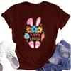 Women's Casual Short Sleeve Easter Printed Round Neck Short Sleeve T-Shirt Top