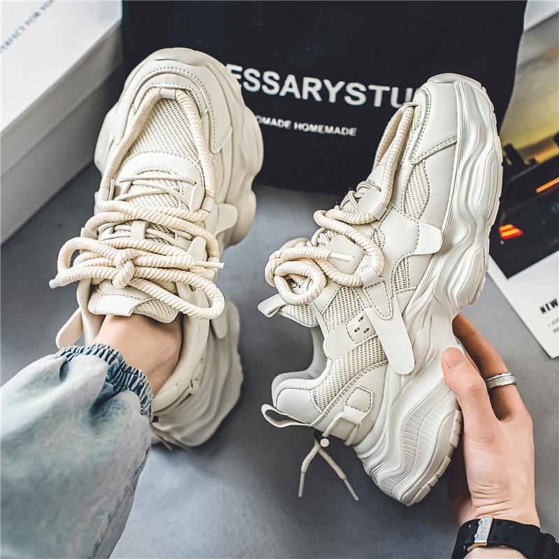 Мужская летняя дышащая сетчатая повседневная обувь, модные универсальные кроссовки с толстой подошвой и нескользящей подошвой, модные кроссовки для бега Zapatillas De Deporte