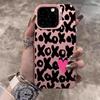Чехол XOXO с леопардовым принтом для iPhone 17 16 11 Pro Max Чехлы iPhone 11 12 13 ProMax 14 15 16E 7 8 Plus 17Air XS XR Ударопрочный чехол