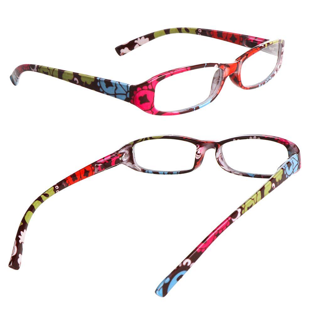 Очки для зрения Сверхлегкие смоляные с цветочным принтом Уход за зрением Очки для чтения +1.00~+4.0 диоптрии