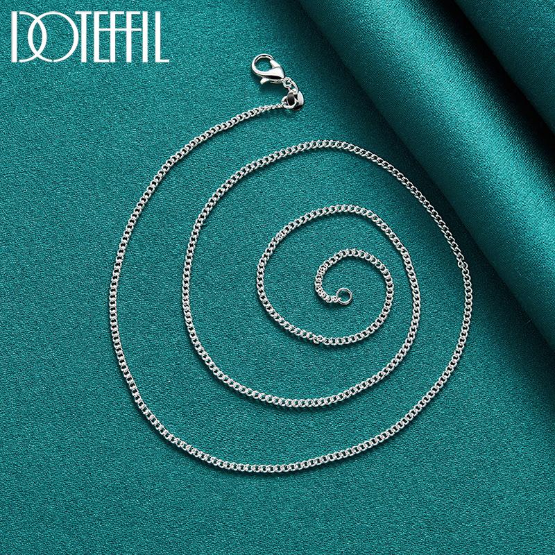 О-цепочка 2 мм, 40-75 см, ожерелье серебряного цвета, красивые украшения