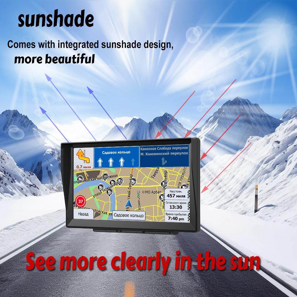 9-дюймовый GPS-навигатор для автомобиля, грузовика, аксессуары с большим экраном, инструменты HD, емкостный навигатор, 2024, бесплатное обновление, карта Европы, 8 ГБ