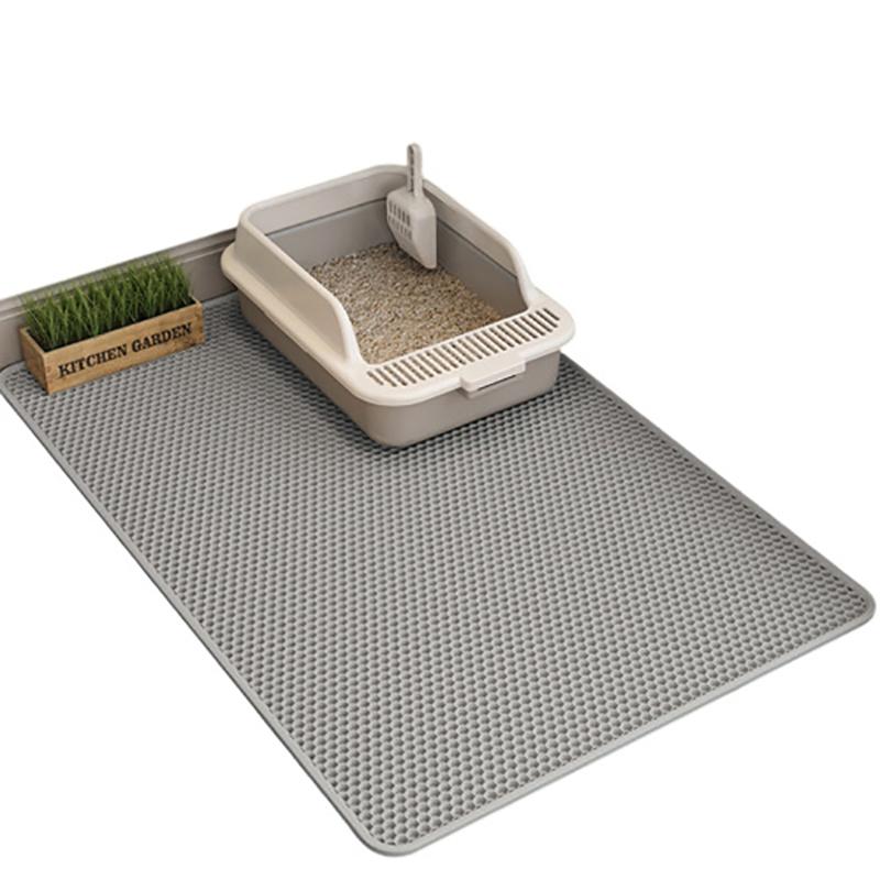 2025 Cat Litter Mat Double Layer Waterproof Urine Proof Trapping Mat Easy To Clean Non-Slip Toilet Pad Cat Scratch Pad Large Foot Pad