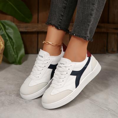 2025 новые красные ретро спортивные и повседневные кеды на мягкой подошве с круглым носком женские, цветные, на мягкой подошве, универсальные, модные, белые