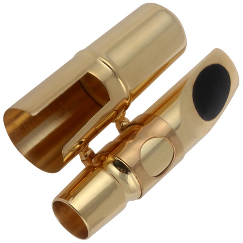 Позолоченный металлический мундштук для профессионального саксофона-альта 6 для воспроизведения классической музыки