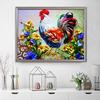 HUACAN Diamond Embroidery Animals Cock Diamond Painting With Square Rhinestones Flowers Diamond Mosaic Art Bead Picture Kits