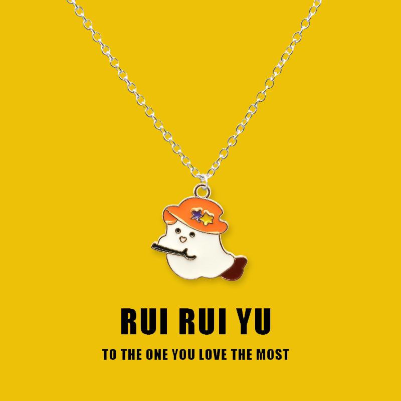 RUI RUI YU Белый призрак ожерелье кулон ожерелье для женщин мужчин подруга пара любовник ювелирные изделия подарок