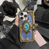 Игровая карта H-HearthStone Чехол для телефона Для iPhone 16 15 14 13 12 11 Pro Max Серый Черный Матовый Лазерный Металлик Аврора Funda