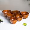 Retro Japanese-style Solid Wood Tableware Rice Bowl Household Large Soup Bowl Baby Wooden Bowl Sour Jujube Wood Adult Bowl