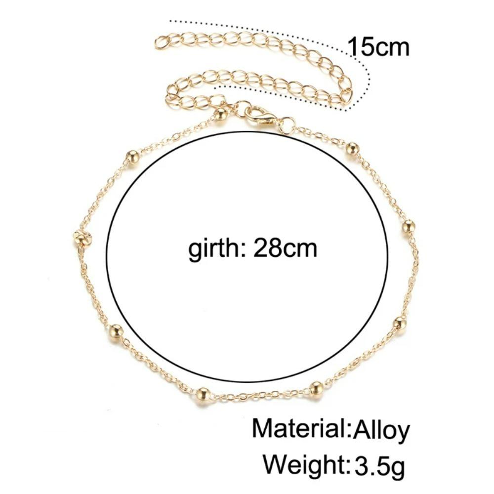 SUMENG 2025 New Gothic Punk Single Layer Copper Beads Chain Women's Fashion Chokers Necklace Clavicle Jewelry Gifts