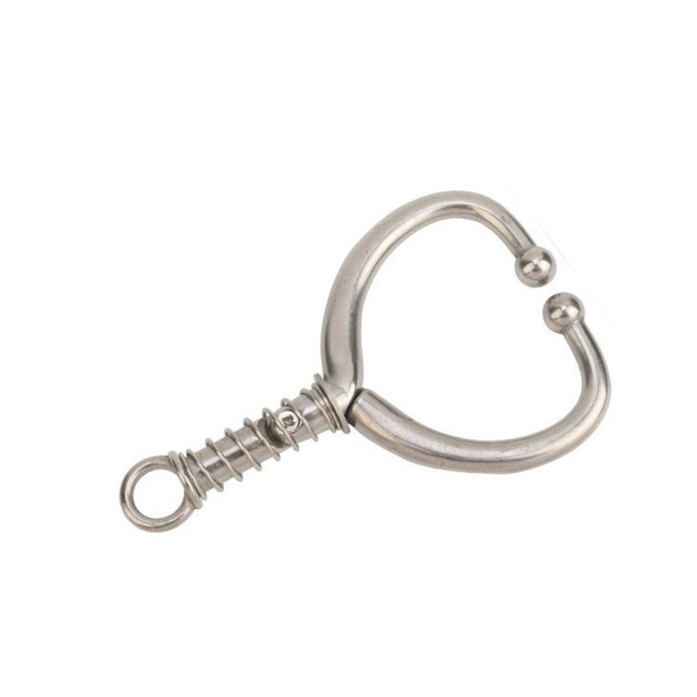 Stainless Steel Cow Nose Ring Silver Spring Bullnose Pliers Farming Husbandry Accessory