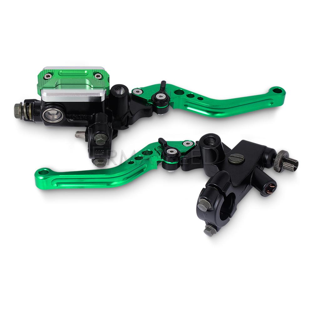 Универсальный комплект рычагов тормозной муфты мотоцикла 7/8 дюйма 22 мм с рычагами резервуара главного цилиндра, комплект мотоциклов с ЧПУ
