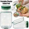 Оригинальный контейнер для салата Pod, портативный контейнер для салата с крышкой, открывающейся сбоку, идеально подходит для домашнего использования, принадлежности для активного отдыха