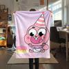Anais Gumball Printed Flannel Blanket, soft throw for bedroom sofa, washable, fan merchandise, great gift.