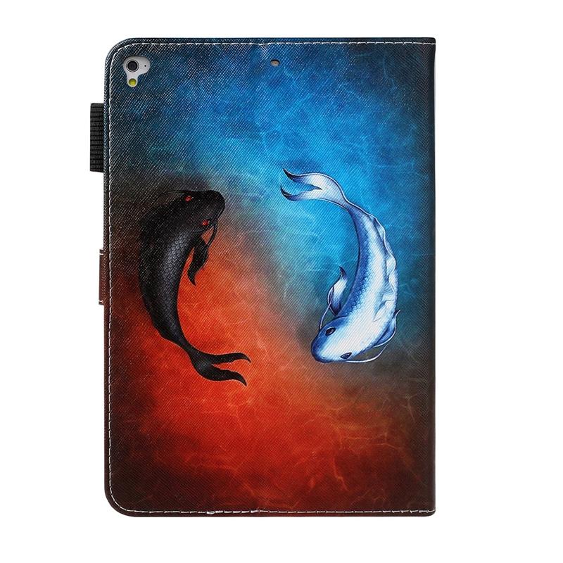 Защитный чехол для всего тела с мультяшными животными и цветами с художественным принтом для iPad 10,2, iPad 10,5, iPad 5, 6, 7, 8, 9, iPad mini 1, 2, 3, 4, 5, 6, откидная крышка с держателем-подставкой