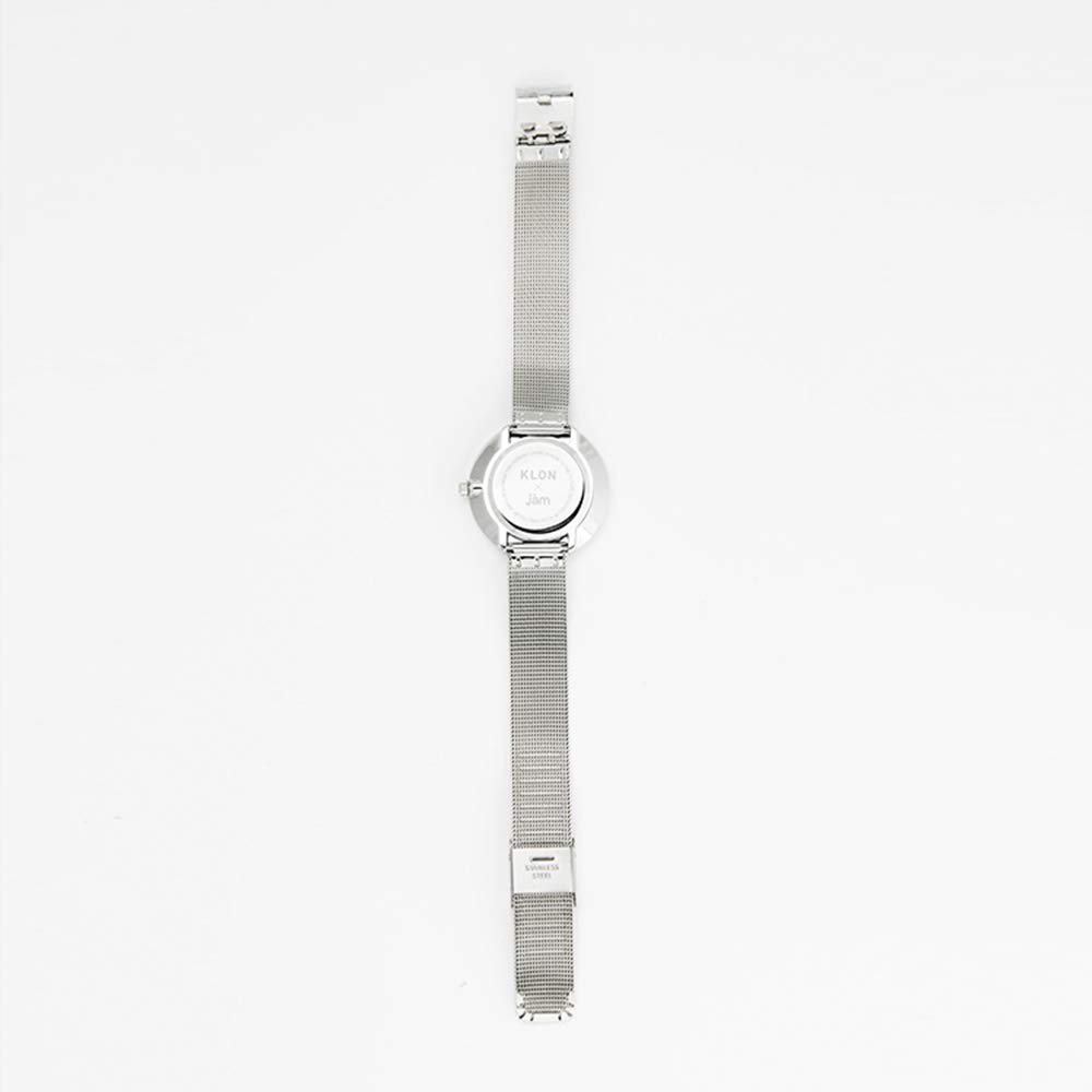 KLON Часы-клон Часы Стильные Простые KLON CONNECTION ELFIN FIRST 33мм Мужские Женские -СЕРЕБРИСТЫЙ МЕШ-
