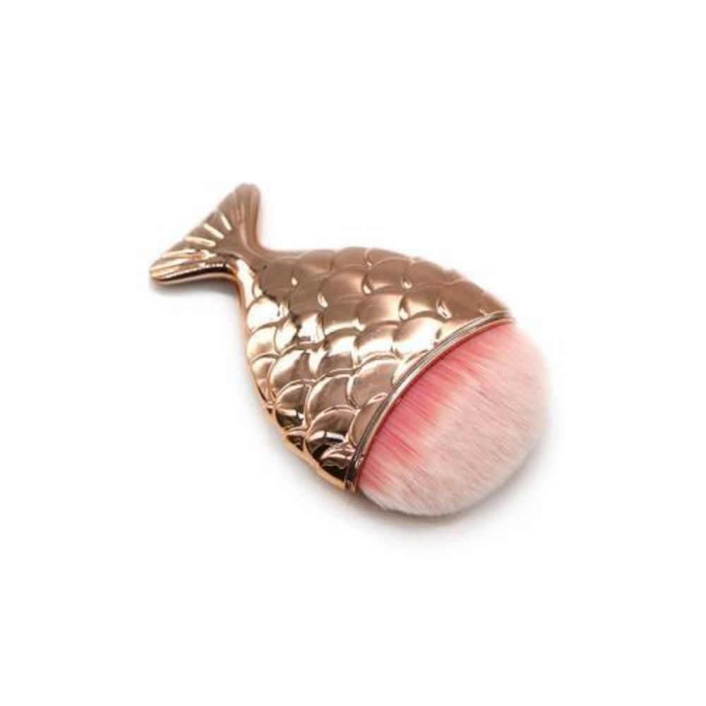 Кисть для макияжа в виде хвоста русалки, кисти для пудры, новая кисть в виде хвоста рыбы, маникюрный инструмент