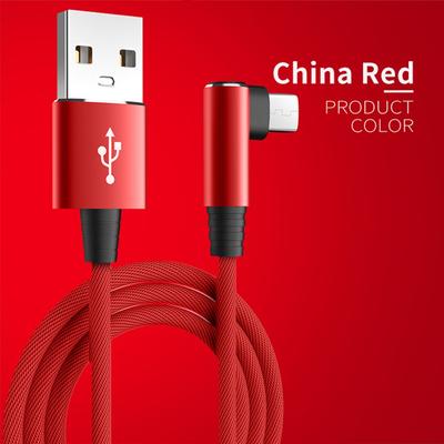 Кабель для быстрой зарядки 5А под углом 90 градусов, USB-кабель Type-C с одним угловым разъемом, зарядный кабель для мобильного телефона