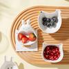 Ceramic Dipping Plate With Handle Sauce Plate Cute Rabbit Cat Seasoning Plate Sushi Dipping Bowl Snack Plate Kitchen Supplies
