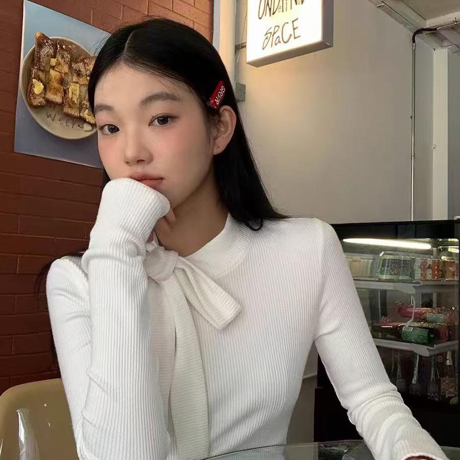 Осенний кружевной топ-бабочка с длинными рукавами и облегающим кроем - Sexy Pure Desire