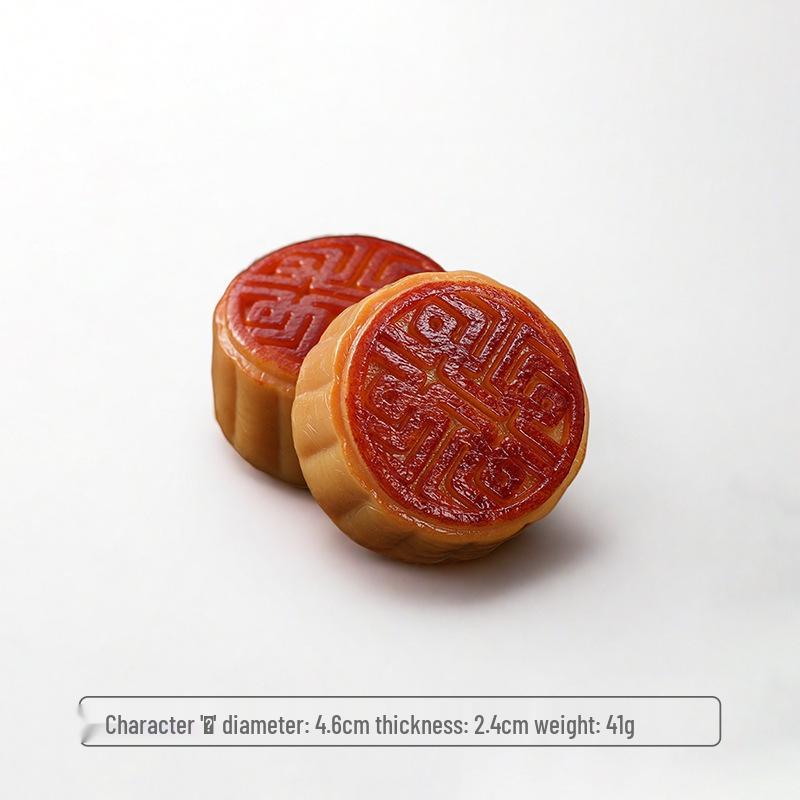 Red Bean Mooncake Simulation Toy - Children's Role-Play & Mid-Autumn Festival Decoration