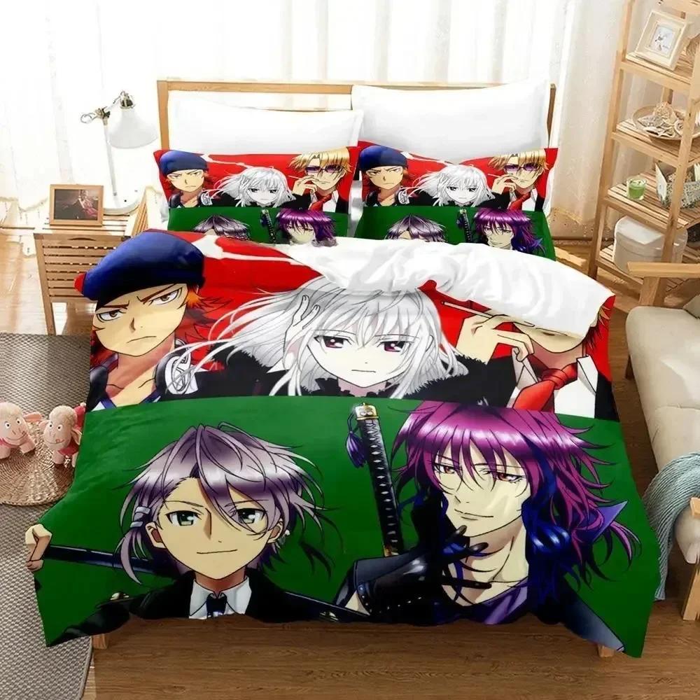 K project Mikoto Suoh No Blood! No Bone! No Ash! Printed Bed Set Duvet Cover Pillowcase Bedding Set Bed Linen Sheet Quilt Cover