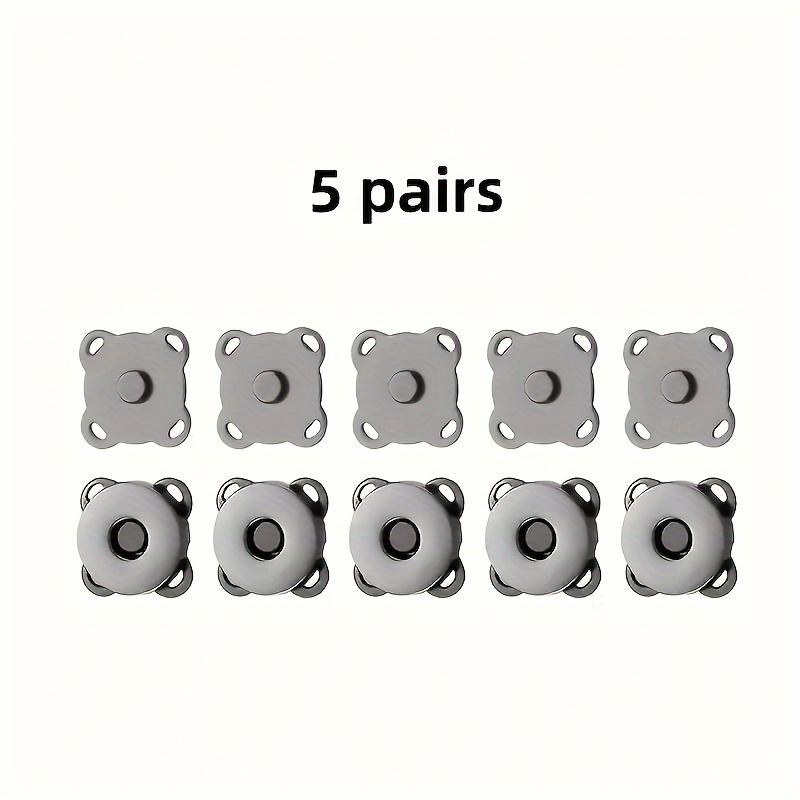 5 pairs Magnetic Sewing Button for Handbag Cloth DIY Bag Pushing Close Buckle Travel A