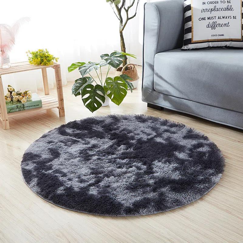 Plush Round Carpet Fluffy Soft Shaggy Rug For Bedroom Chair Mat Bathroom Mat Cute Girl Room Beside Mat 23 Colors Home Decoration
