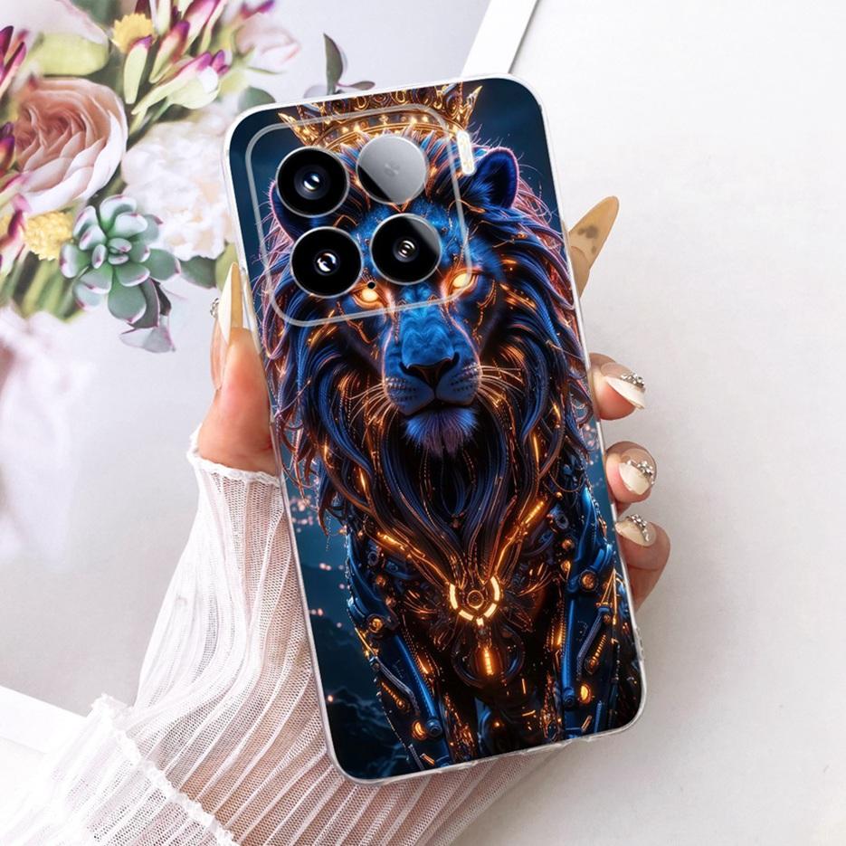 Для Xiaomi Mi 15 Pro 5G Чехол Роскошный Чехол с Рисунком Бабочки Мягкий Силиконовый Чехол для Телефона Для Xiaomi 15 Pro Mi15 Pro 5G Fundas Бампер