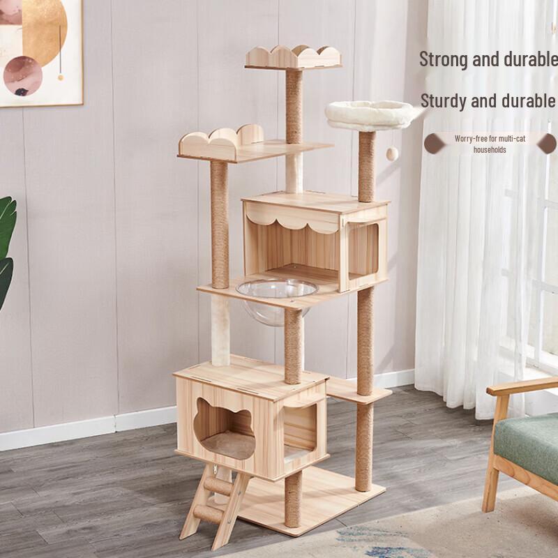 Cat Climbing Tree with Condo and Scratching Post