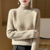 Women Sweater 100% Wool TIDENOVEL Turtleneck Knit Pullover Thick Winter Jumpers Female Knit Tops
