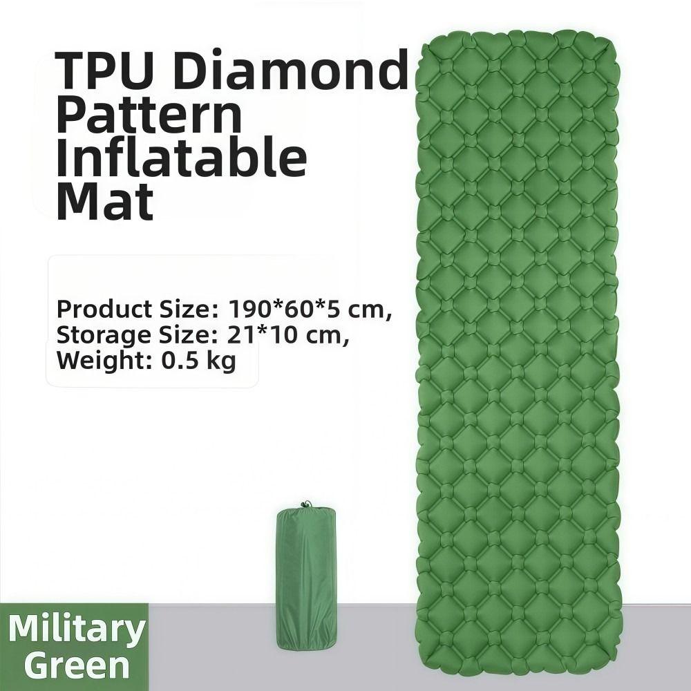 Нейлон 40D ТПУ Кемпинговые коврики Сверхлегкий спальный матрас Кровать Отдых на природе Путешествия