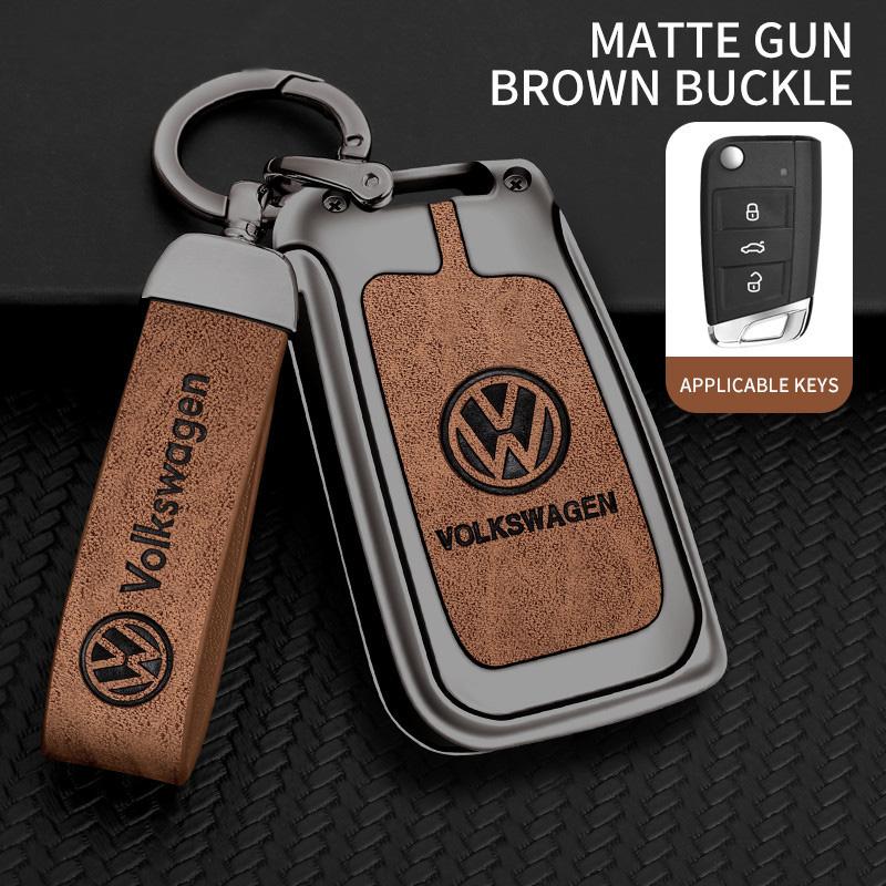 Для VW Кожаный Чехол-Оболочка для Брелока Автомобильного Ключа Для Volkswagen VW Polo Golf 7 MK7 Tiguan Passat Jetta E-golf Брелок Аксессуар