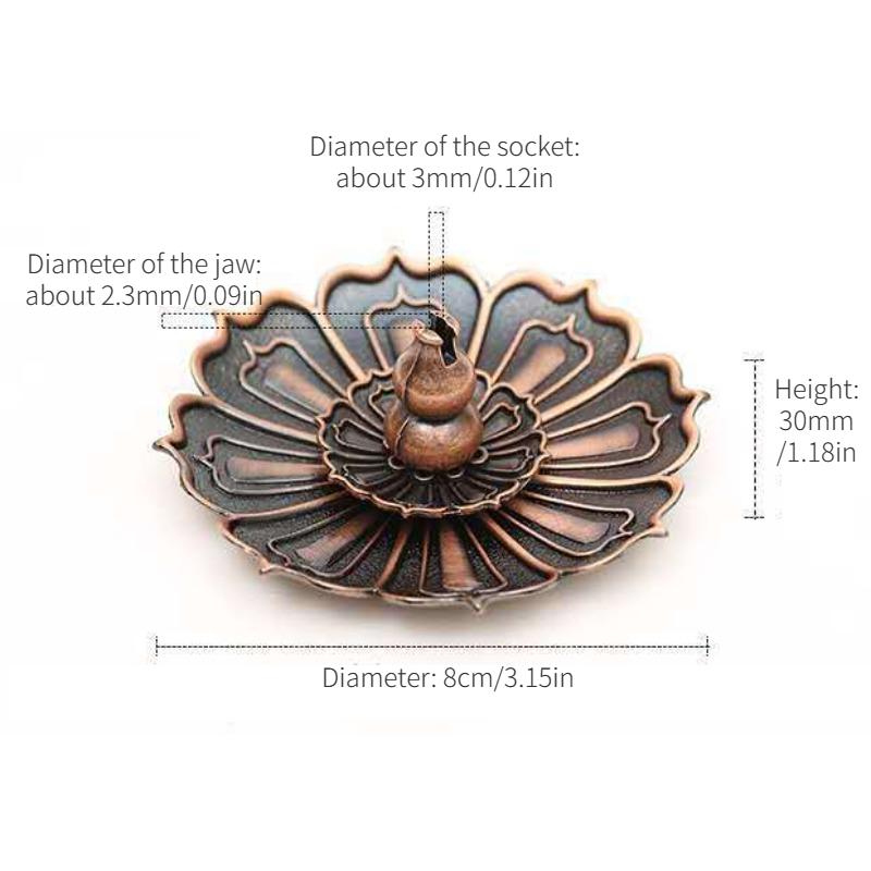 1 шт. курильница в форме лотоса металлическая горелка держатель для курильницы тарелка для благовоний конус благовония ароматерапия ремесло